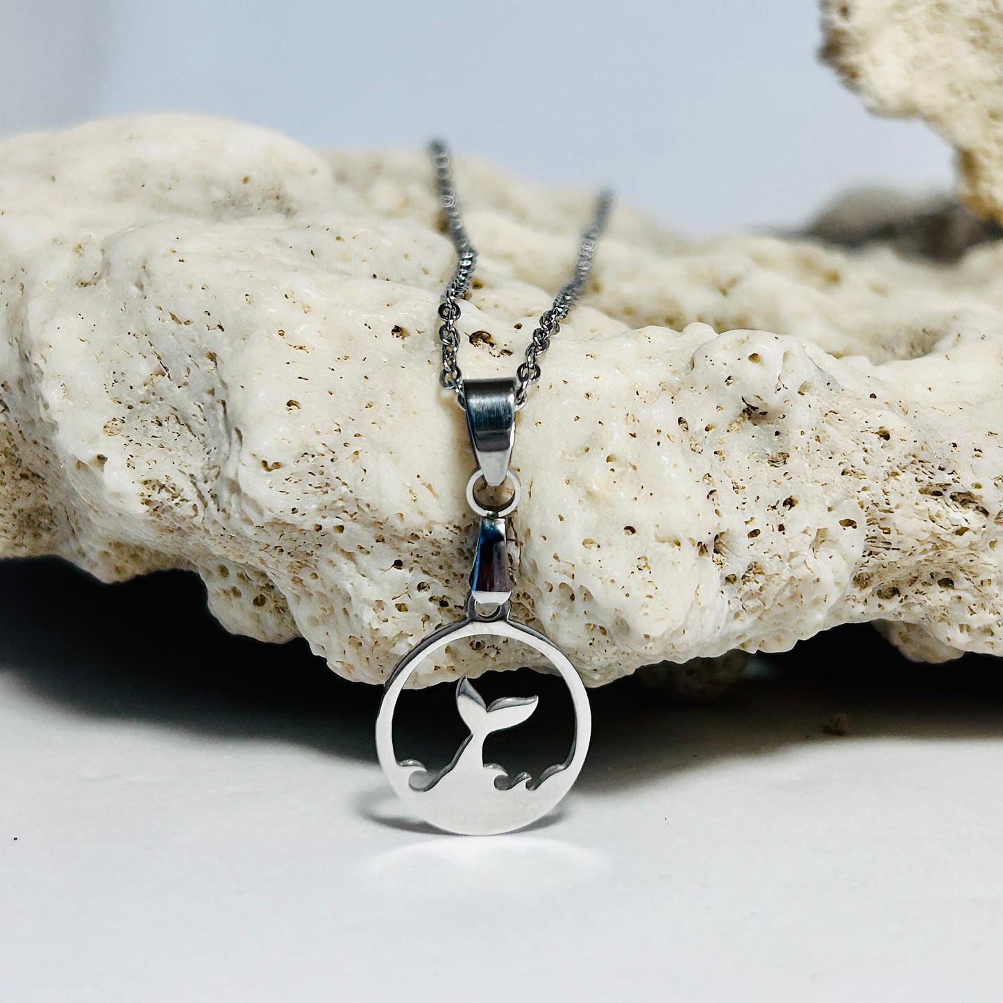 Whale Tail 12mm Pendant