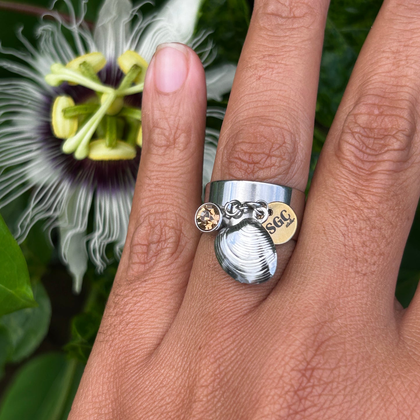 TECTEC Ocean Pulse RING - Unique Stainless Steel Fashionable Jewellery