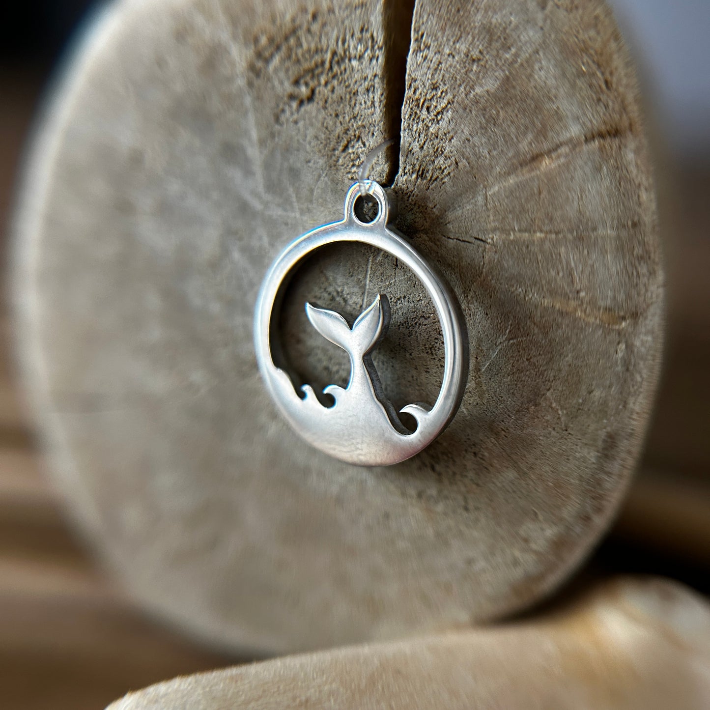 Whale Tail 12mm Pendant