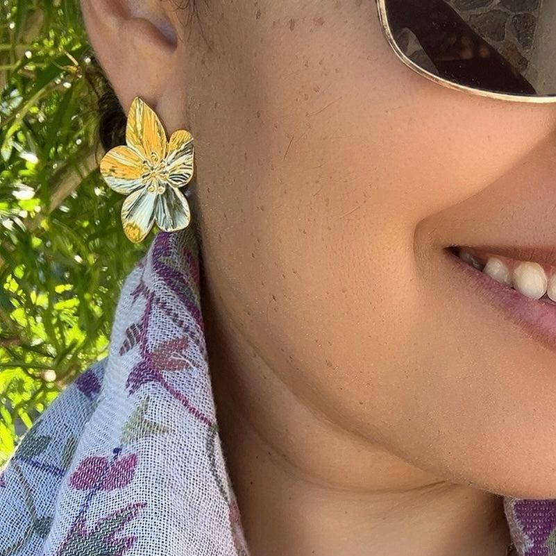 EARRINGS Hibiscus