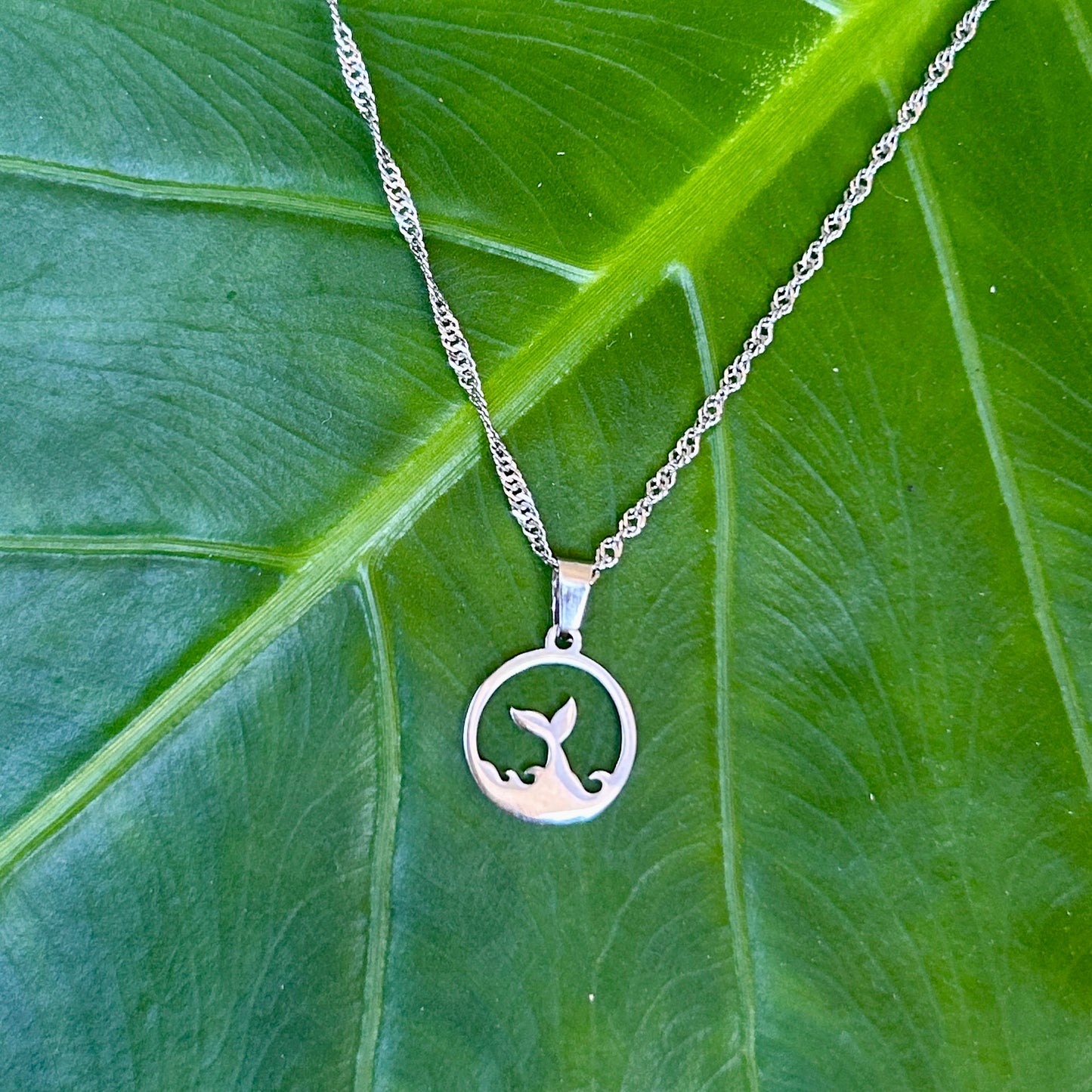 Whale Tail 12mm Pendant