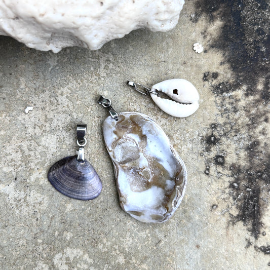 Silver Shell Pendants