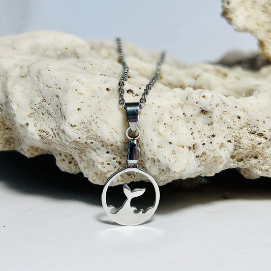 Whale Tail 12mm Pendant