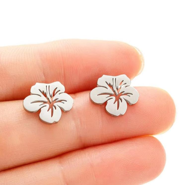 EARRINGS Hibiscus Studs