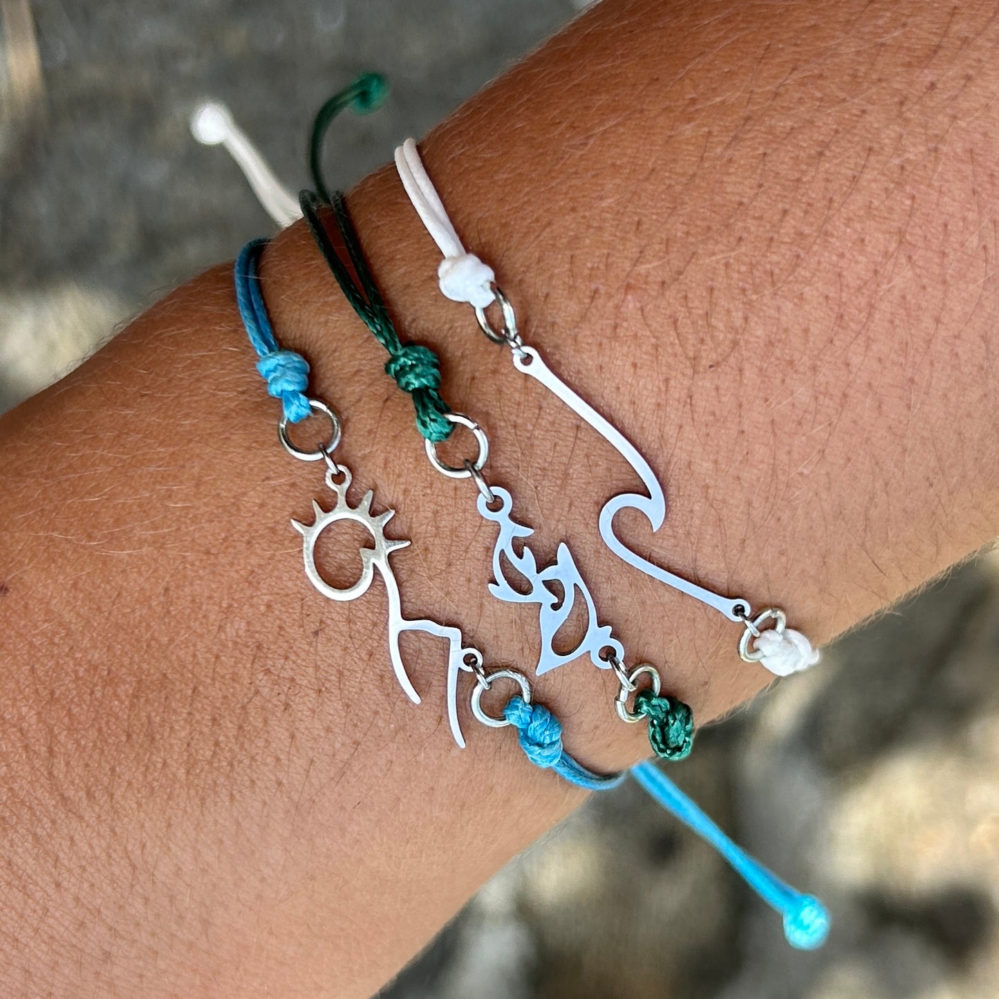 Easy Beachy Cord Bracelets