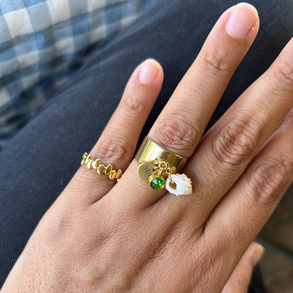 Conch Green Drift RING