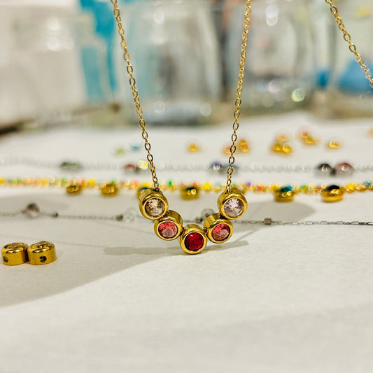 10 ◦ Rs150 ◦ Birthstone Connector Round 6mm