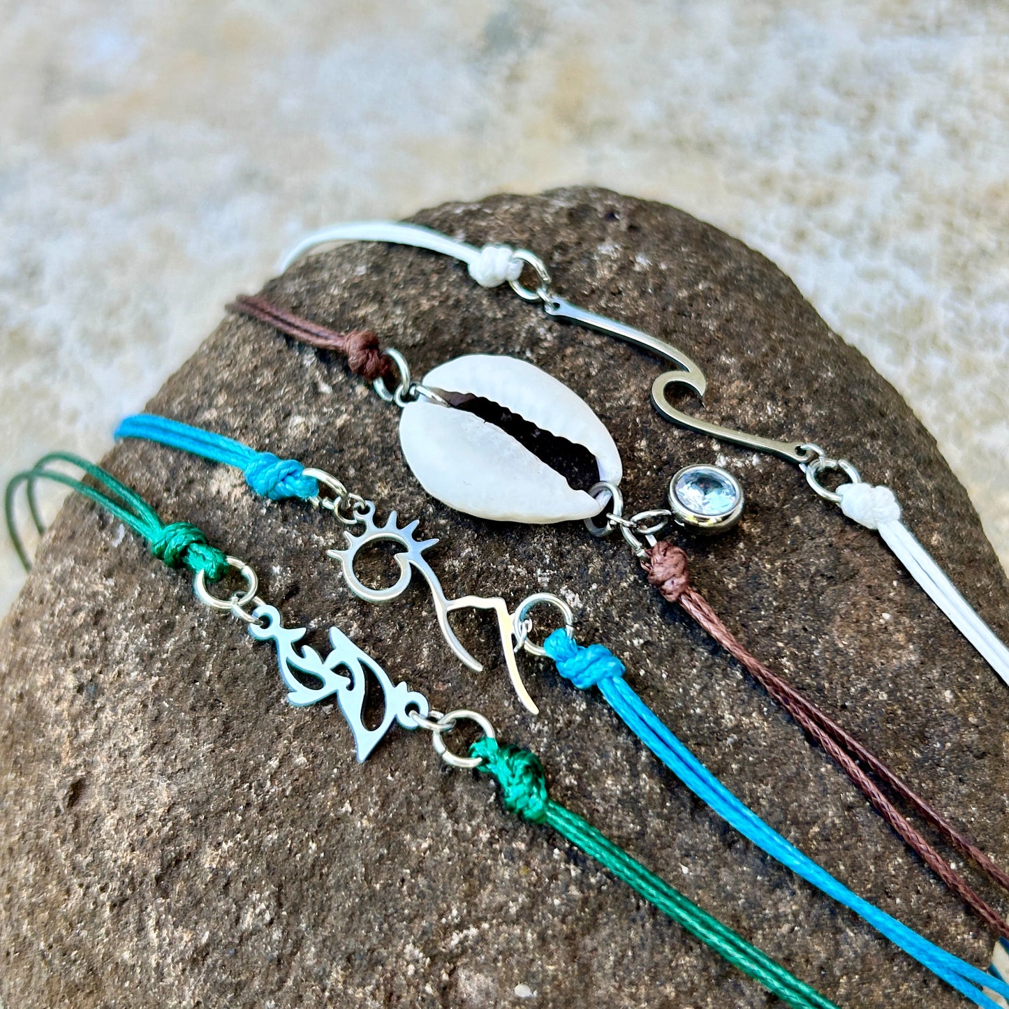 Easy Beachy Cord Bracelets