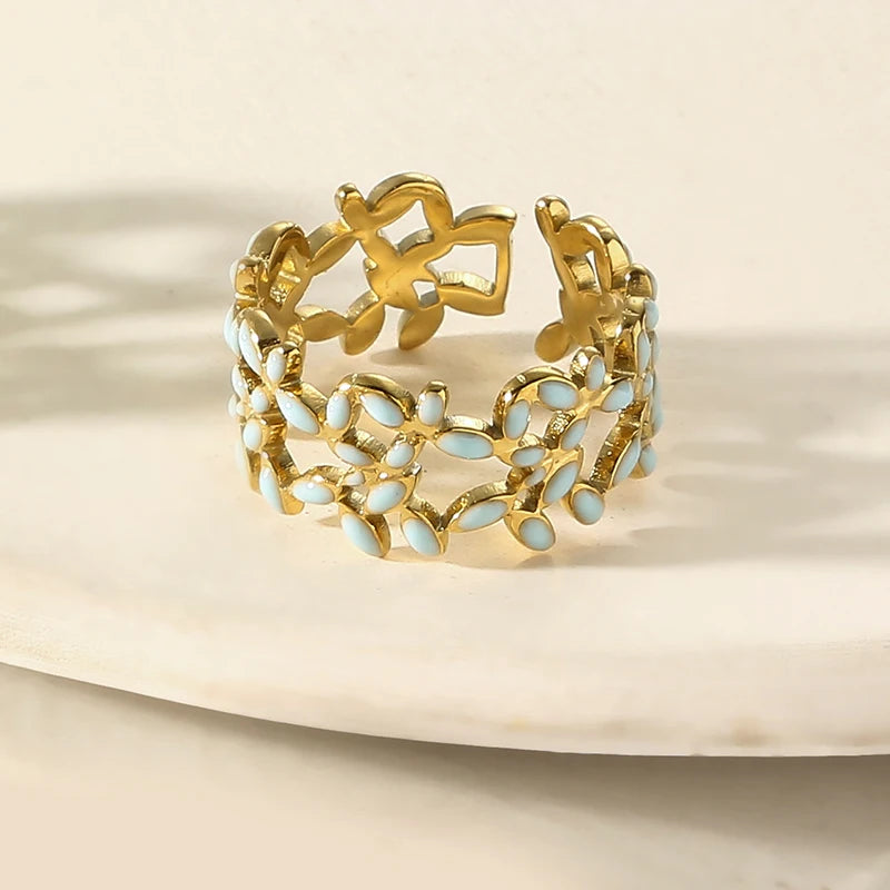 RING Coral Enamel